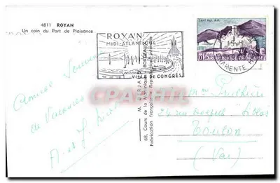 Port Royan — Kąt portu rozrywkowego — Wydawca nie widoczny — Rewers