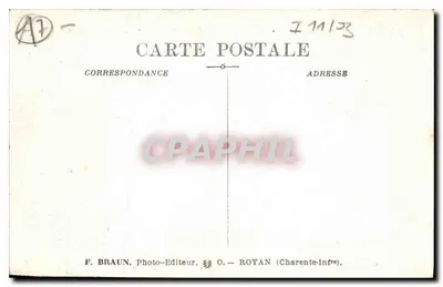 Meschers - As Grutas — Charente-Inférieure — F. Braun, Royan — Verso