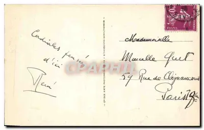 Lago do Bourget — Castelo de Châtillon — LL 268 — CIR DES ARTS PHOTOGRAPHIE STRASBOURG — Verso