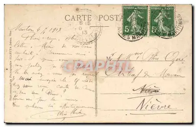 Viaduc na trasie z Menton do Sospel — Linia Tramwaju — Wydawnictwo Gilletta, Fot. Nice, n° 3337 — Rewers