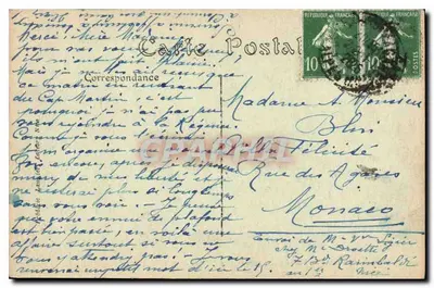 Menton — Ogólny widok z Cap Martin — ND — Rewers