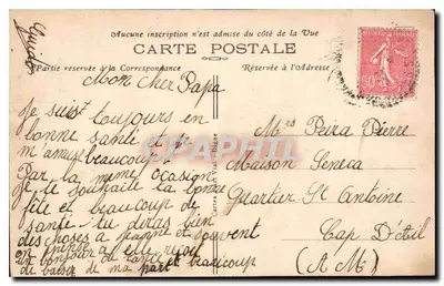 COLMARS-les-ALPES — Cascade de la Lance — J. Jorg — Verso