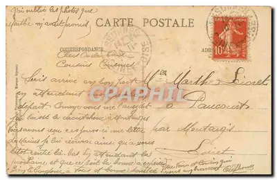 Essonne (S.-et O.) — Wielka komina papierowni — kolekcja Paul Allorge Montlhéry, seria C e 10 — Rewers