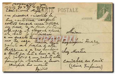 Corbeil - Praça Galigani - A. R. — Verso