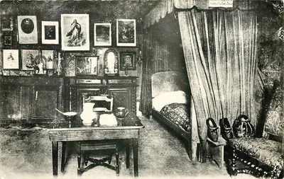 Quarto e leito de morte do Santo Curado de Ars — Cliché Villand, Ars (Ain)