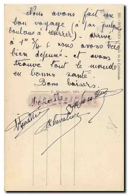 Boulogne-sur-Mer — Katedra — E. Maquaire, wyd. - Burgundia — Rewers