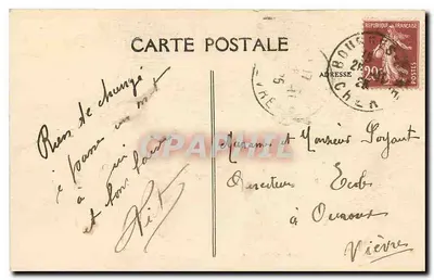 Bourges — Catedral — Os Cinco Portais — Editor E.M. n°220 — Verso