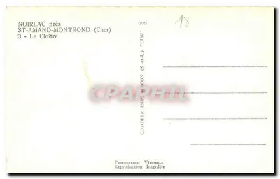 Noirlac obok St-Amand-Montrond (Cher) — Klasztor — Comither Imp. Macon (S.-et-L.) — Rewers