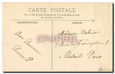 Bourges - Katedra - Widok z Ogród Archiwalny - LL — Rewers