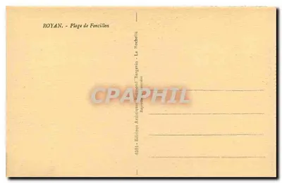 Royan - Plaża Foncillon — Wydawca: Wydawnictwo Artiki Raymond Bergévin — Rewers