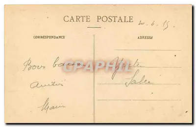 La Rochelle - O Jardim das Plantas — estátua de Héro e de Stéandre — R. B. L. R. n°171 — Verso