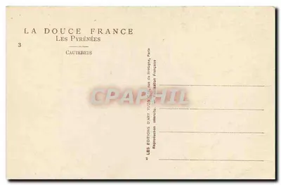 I Pirenei — Cauterets — Edizioni d'Arte Yvon, Parigi — Verso