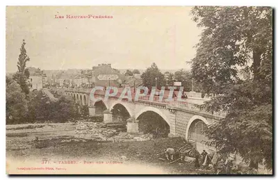 TARBES - Ponte sobre o Adour — editor Cypa Labouché, Toulouse, n° 371