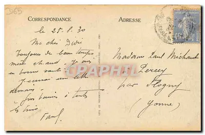 Env. de Barèges — Fazenda Saint-Justin — LL. — N°30 — Verso