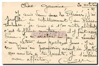 Saint-Sauveur — Vista Geral — Les Hautes-Pyrénées — Editor LF, n°18 — Verso