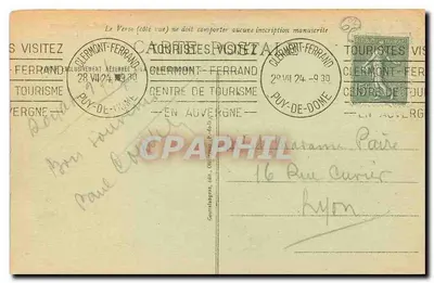 Auvergne — Viaduc des Fades — Najwyższy w Europie — G. D'O., n°1184 — Rewers