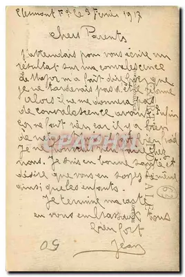 Clermont-Ferrand (P.-de-D.) — Sujets pétrifiés — L'Hirondelle, Paris, n°455 — Verso