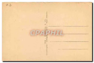 L'Auvergne — Couple en tenue traditionnelle — G. d'O. (n° 1014) — Verso