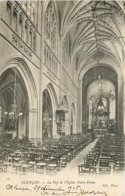 Alençon — A Nef da Igreja Nossa Senhora — ND. Fot. n°13