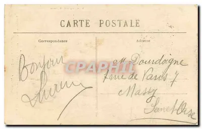 Argentan — Torre Marguerite — A. Lejoueuse, editor, Argentan — Verso