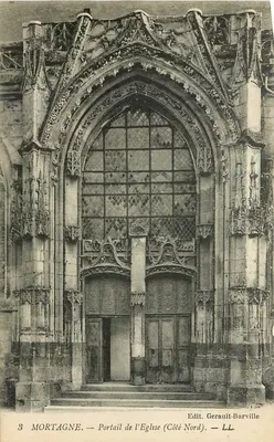 Mortagne — Portal da Igreja (Lado Norte) — Edit. Gerault-Barville