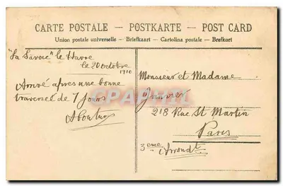 Le Havre — Vista tirada da Ponta da Hève — Craphil — Verso