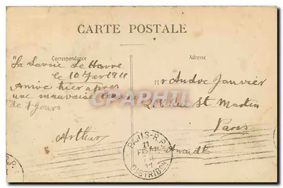 LE HAVRE — Tempestade — Coleção A. P., Le Havre — Verso