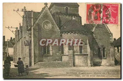 Mosnes (Loire) — Abside da Igreja (séculos XII, XV e XVII) — Edição Vachette
