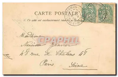 Saint-Germain-en-Laye — Le Pavillon Henri IV, Château de Filhiette — Éditeur A. Rep et Filhiette, n° 2384 — Achterkant