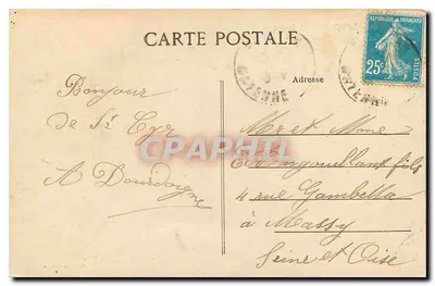 Alençon — A Prefeitura — Hall-Le Masson — Verso