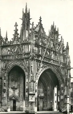 Alençon — Igreja Nossa Senhora — O Portal — C.A.P. Paris