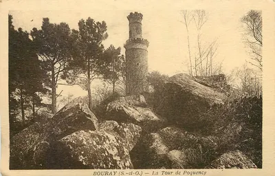 Bouray (S.-et-O.) — A Torre de Poquency — Collection Artistique E. Faimau, Étampes