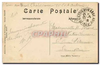 Brétigny-sur-Orge (S.-et-O) — Zamek La Fontaine — Piętro z wodą i dolina Orge — kolekcja R.M. Allorge, nr 100 — Rewers