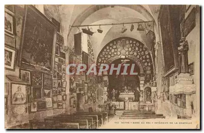 Notre-Dame-du-Mai — Interior da capela — Editor: Estabelecimentos de Impressão J. J. Hyphider, Toulon