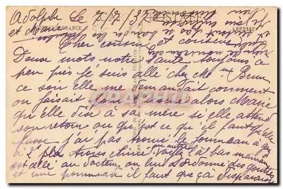 Toulon - Rua do Cabo Brun - Velho Moinho — Bilhete postal antigo n°30, editor anônimo — Verso