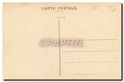 Bagnols-en-Foret (Var) — Pátio da Igreja e Grutas da Virgem — Edição E. Meiffret, n° 338 — Verso