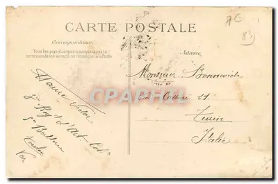 Saint-Mandrier — O Hospital Marítimo - Jardim dos Oficiais — Editor E.D. n°803 — Verso