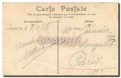 Auxerre — Katedra św. Germain i Hôtel-Dieu — Toulol, édit. — Rewers