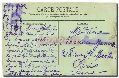 Saint-Germain-en-Laye — A Terrasse — Rond-Point do Rosarium — "A Folha e o Temporal" — LL. — Verso