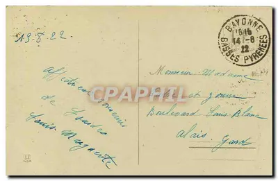 Bazylika i brzeg rzeki Gave - Lourdes - Les Hautes-Pyrénées — Phototype Labruche Frères Toulouse, n° 827 — Rewers