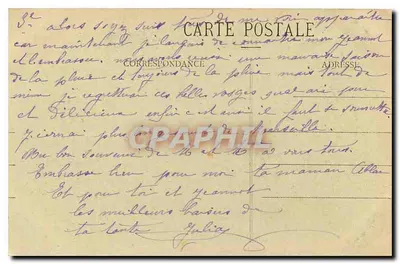 Plombières (Vosges) — A Virgem — A. Bortellier, Épinal — Verso