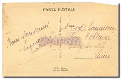 Alençon (Orne) — Velho Lavatório na Sarthe — Edição Gaby, n° 142 — Verso