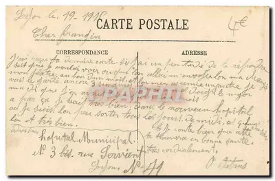 LYON — La Saône — Ogólny widok Vaise i Serin — LL. — SRIELECTIA — nr 340 — Rewers