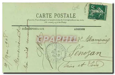 LYON — O Parque da Cabeça de Ouro — O Parque dos Cervos — LL. — Verso