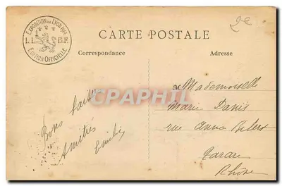 Lyon - Exposição Internacional de 1914 - O Mobilier Nacional. Salão de Honra. Busto de Luís XIV — Verso