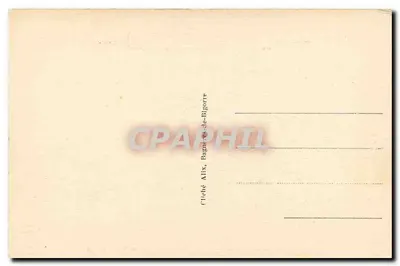 Zamek w Mauvezin (strona północna) — zarośnięte ruiny — wydawca Cliché Alix, Bagneres-de-Bigorre — Rewers