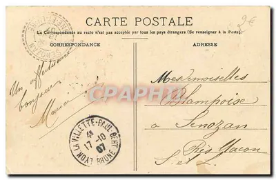 LYON — Człowiek z Roche — Pomnik wybudowany w 1849 roku na cześć Jana Klébergera (Praca Bonnaire'a) — Rewers