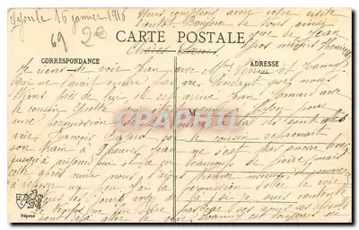 LYON - Plac Bellecour - Statua Louisa XIV i Kościół Charity - L. E. — Rewers