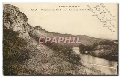 क्लेसी - पार्क्स के रॉक्स और ओर्न घाटी का पैनोरमा - नॉर्मंडी, फ्रांस