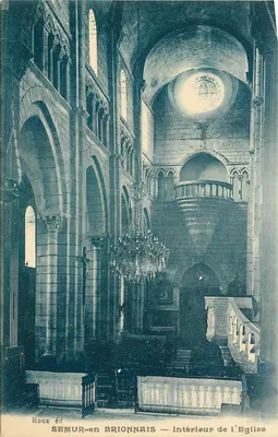 SEMUR-en-BRIONNAIS — Interior da Igreja — Roux éd.